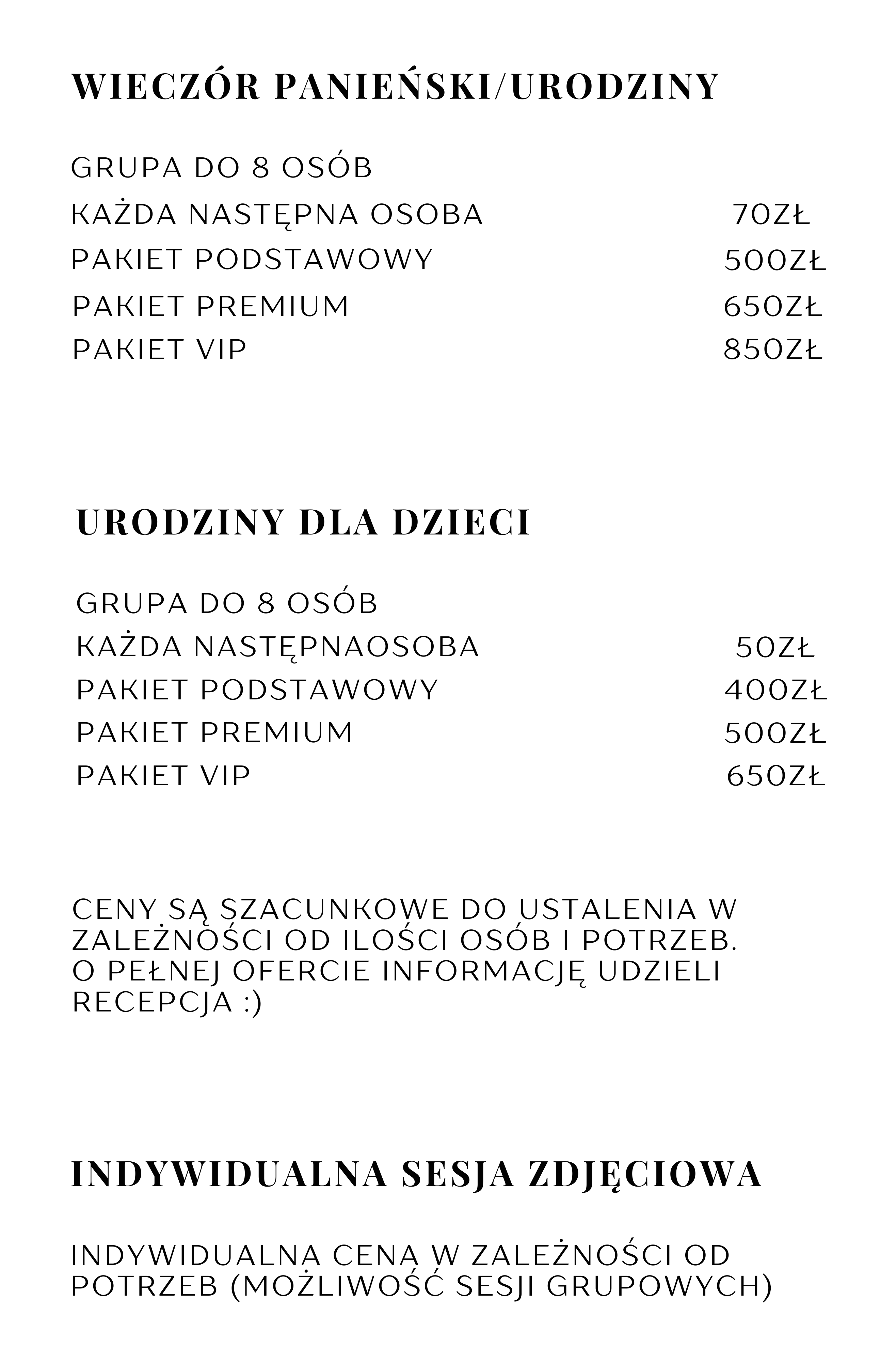 Price list part 2